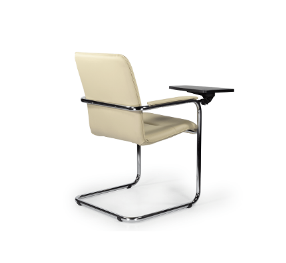 Стул София хром со столиком, экокожа Santorini, цвет бежевый