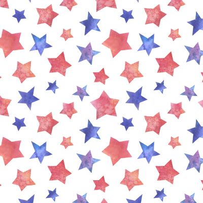 Красные и синие звезды на белом фоне