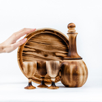 Графин с тремя рюмками на подносе RN3