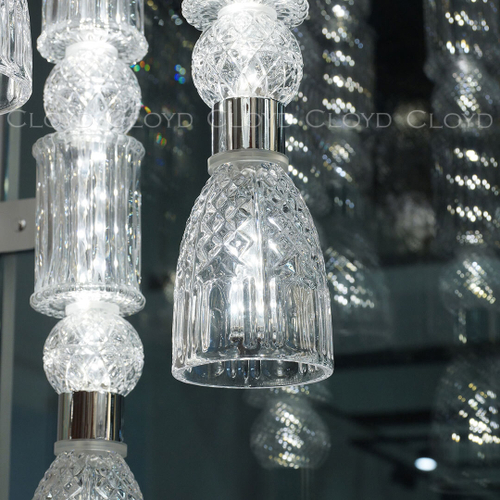 Подвесной светильник Cloyd LACONIA P3 / Ø30 см - хром (арт.11524)