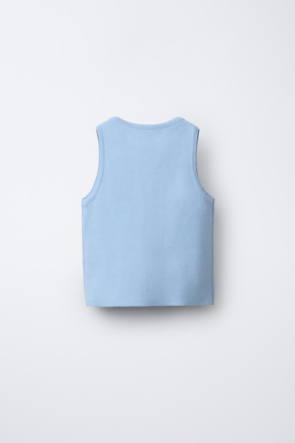 ZARA ТОП СО СТРАЗАМИ, ПАСТЕЛЬНО-СИНИЙ