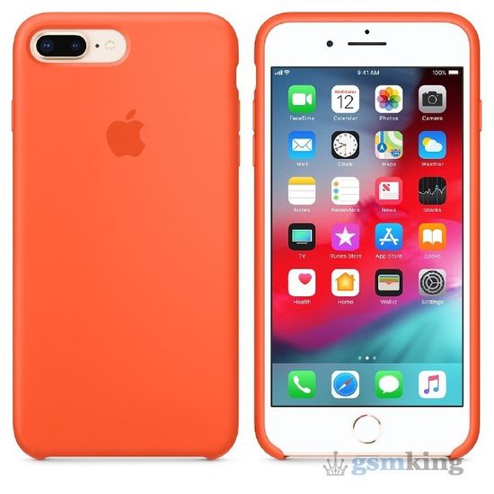 Silicone Case iPhone 8/7 Plus Spicy Orange «Оранжевый шафран»
