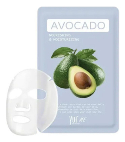Маска для лица с экстрактом авокадо YU.R Me Avocado Sheet Mask
