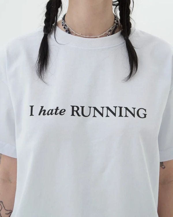 Футболка Hate Run белая - фото 3