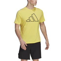Мужское теннисное поло adidas Icons 3 BAR T-Shirt Men - Yellow
