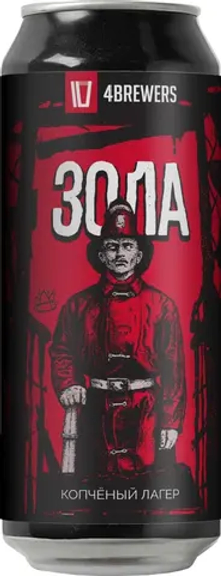 Пиво Четыре Пивовара Зола Вишня / 4 Brewers Zola Vishnya 0.45 - банка