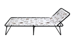 Кровать раскладная Арина (аналог Надин с407) арт.с1249 (цвет ткани бежевый рис.кофе