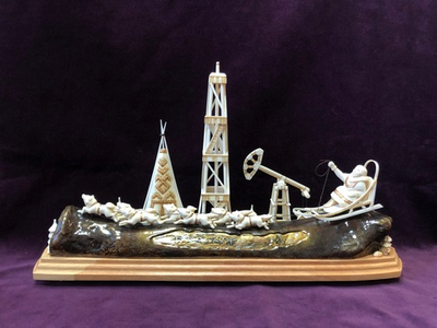 На собаках. Композиция.