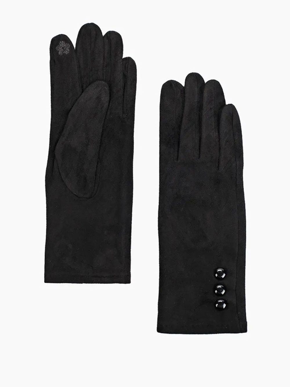 Перчатки из искусственного велюра