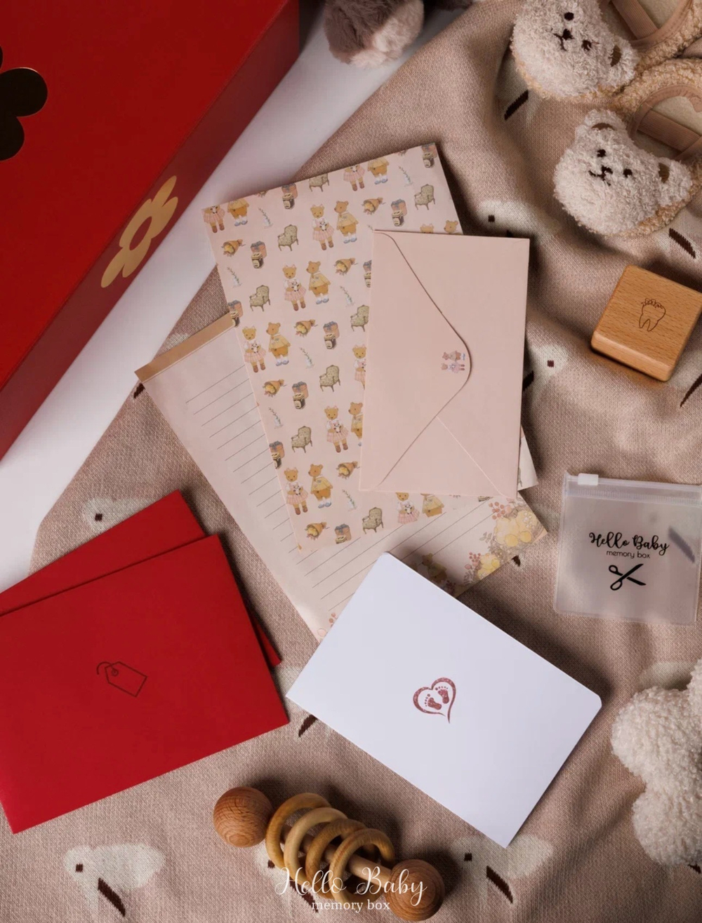 MemoryBox красный "Игрушка Зайка"