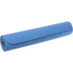 Коврик для йоги 6 мм 183*61 см «Шамбола» с лазерной гравировкой (ТРЕ), синий