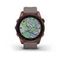 Умные часы Garmin Fenix 7S Sapphire Solar титановый темно-бронзовый с сланцево-серым силиконовым ремешком