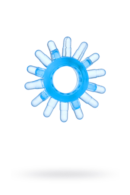 Эрекционное кольцо на пенис TOYFA Basic, TPE, синий