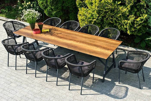 "Куба" обеденная группа на 10 персон, стол HPL