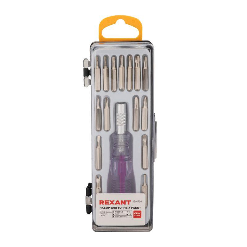 Набор отверток для точных работ 16 предметов Rexant 12-4704