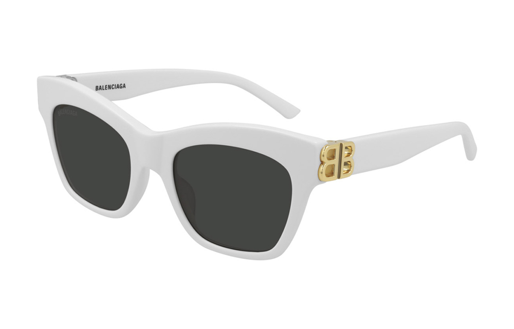 Balenciaga Plate Frame Irregular Shape Sunglasses Unisex