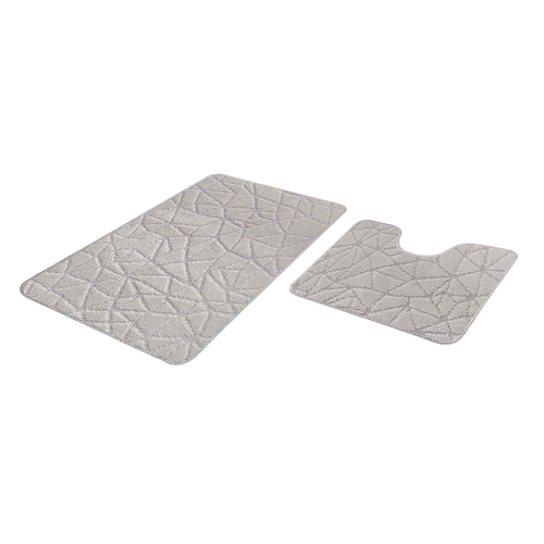 Набор ковриков д/ванной  Shahintex PP 60*100+60*50 перламутр (01)