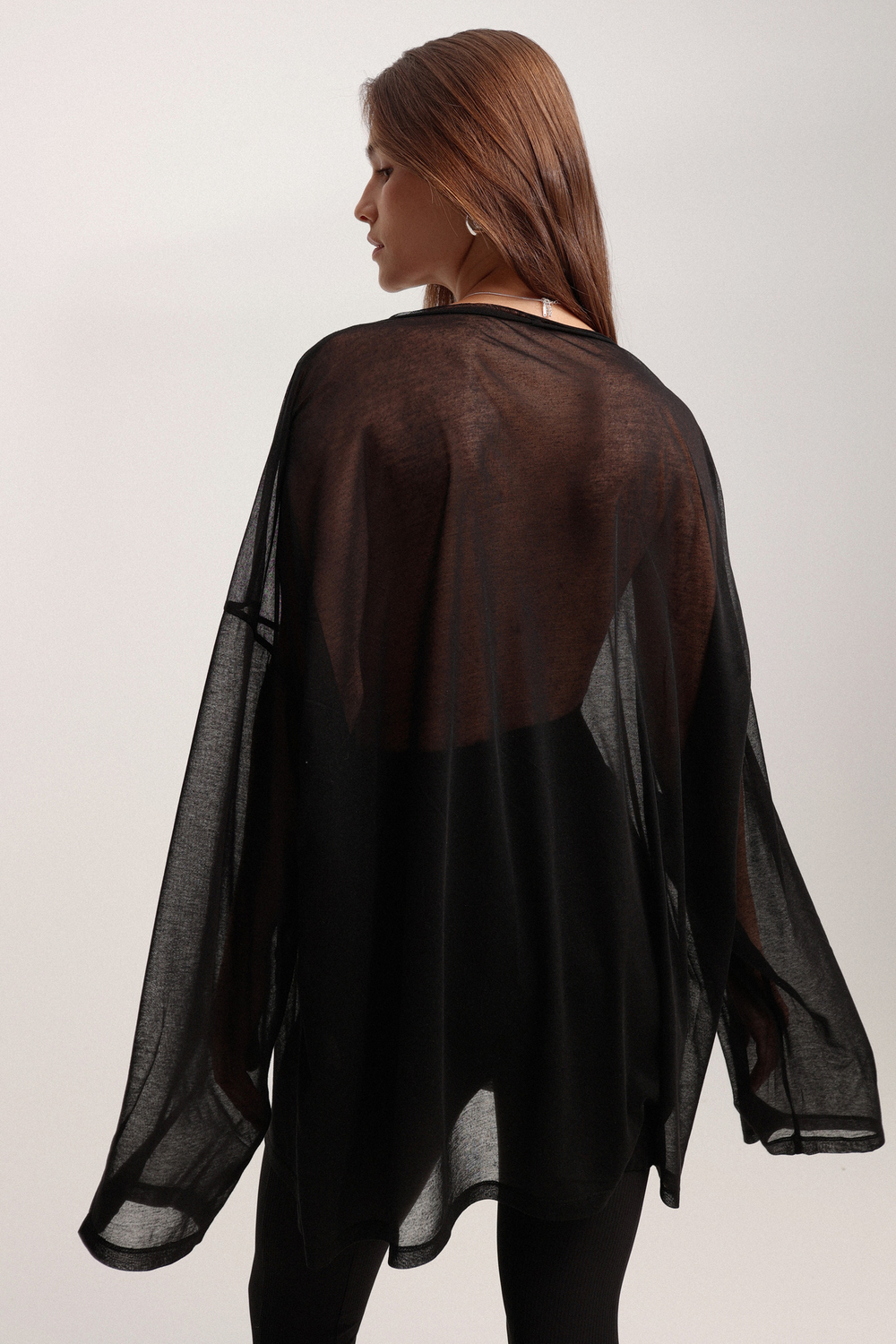 Лонгслив прозрачный