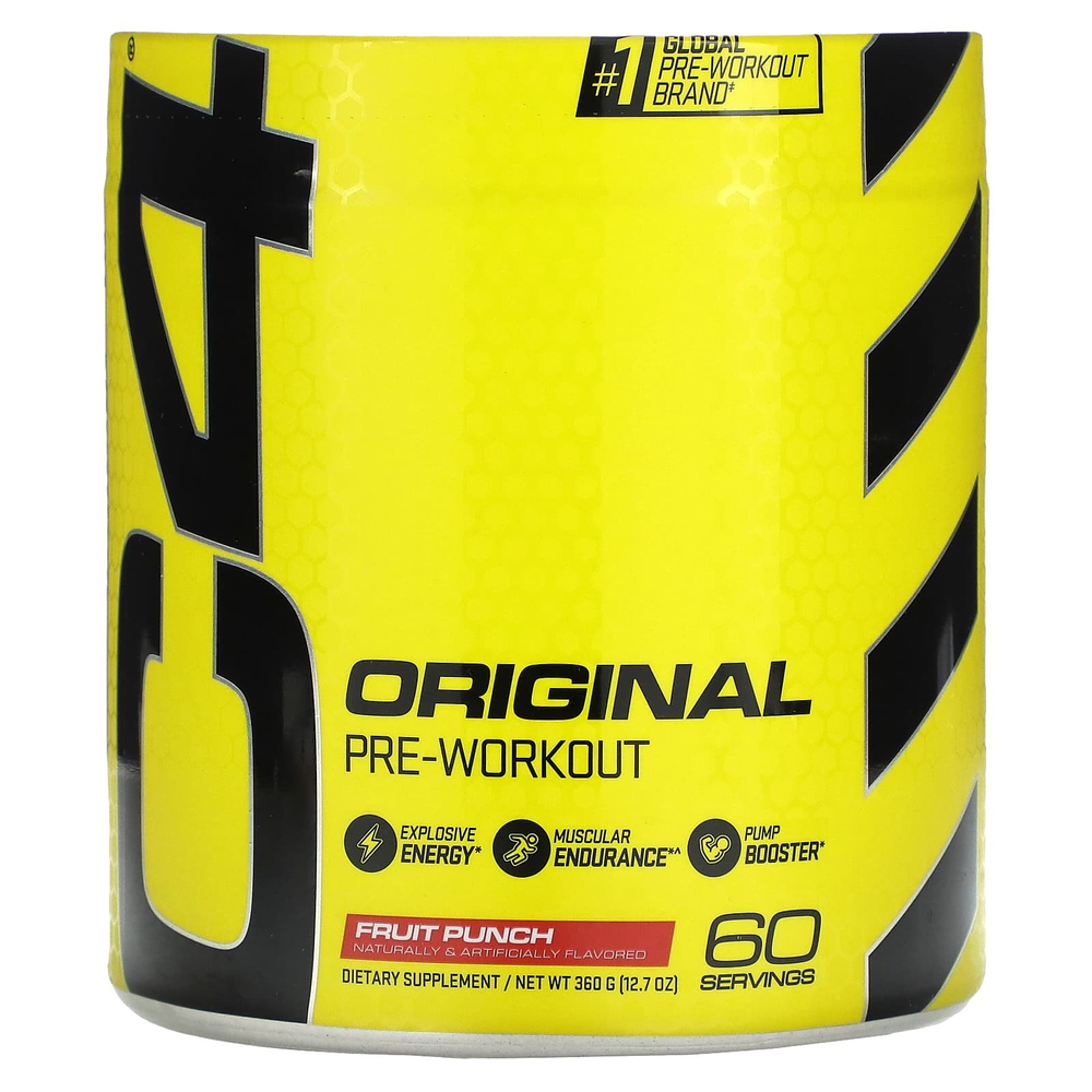 C4 / Cellucor, C4 Original Explosive, перед тренировкой, фруктовый пунш, 390 г (13,8 унции)