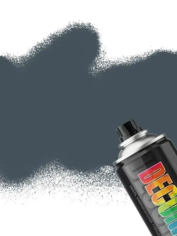 Краска серая RAL 7024 аэрозольная матовая DECORIX - эмаль РАЛ 7024 "Графитовый серый" в баллончике универсальная 520 мл - комплект 2 шт