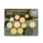 Germany 2015 Year Set (A, D, F, G, J) + 5 x 2 Euro "Hessen: Frankfurter Paulskirche"
