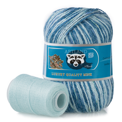 Пряжа "Норка" длинноворсовая, Пух норки-90% Полиамид-10%