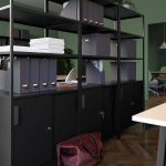 Шкаф - TROTTEN IKEA/ ТРОТТЕН ИКЕА,  180х80 см, черный