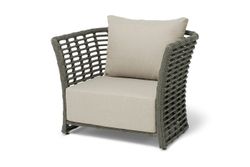 "Валенсия" кресло из искусственного ротанга, цвет серый