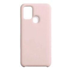 Силиконовый чехол Silicone Cover для Samsung Galaxy M31 (Бледно-розовый)