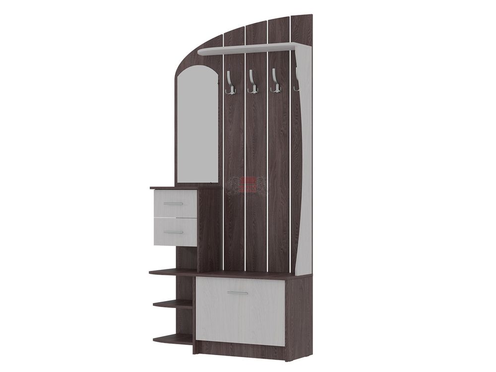 Прихожая "Саша-14" ЛДСП (анкор темный/анкор светлый), Фант-мебель