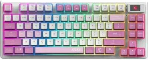 Клавиатура MSI FORGE GK600 TKL W VIOLET белый