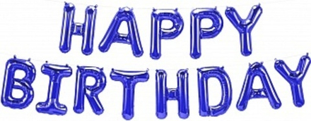 Набор шаров-букв (16''/41 см) "Happy Birthday" Синий