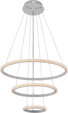 Подвесная светодиодная люстра 120W 3000К-6000K 6388/3 WHT белый Profit Light