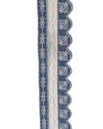 Кружево хлопковое с вышивкой и фистонным краенм ш-5,5. см. Испания