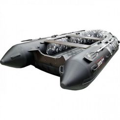 Надувная лодка Хантер 350 ПРО надувное дно (камуфляж)