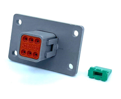 Разъем с фланцем DT04-6P-L012