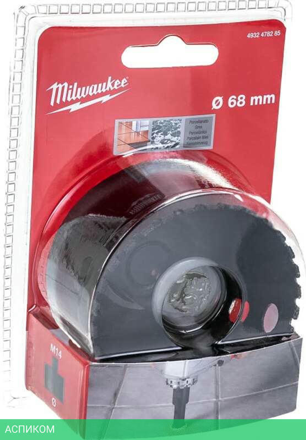 Сверло Milwaukee Diamond Max M14 68мм (4932478285)