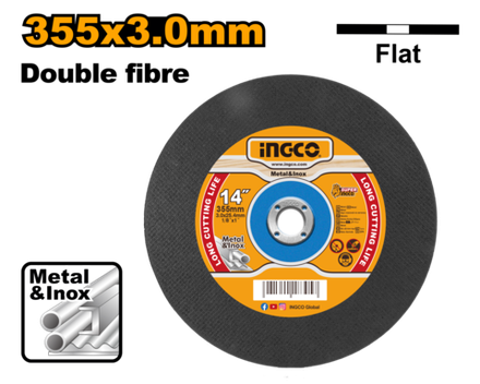 Круг отрезной по металлу INGCO MCD303551 355x3,0x25.4 мм Metal