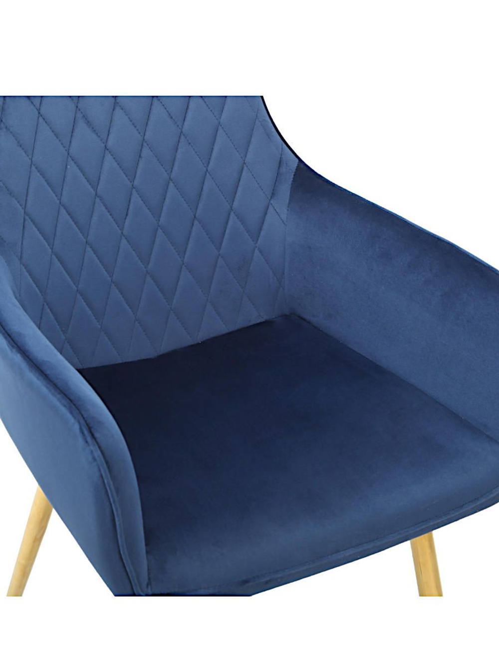 Стул LA ALTA CATALINA велюр синий, каркас золото