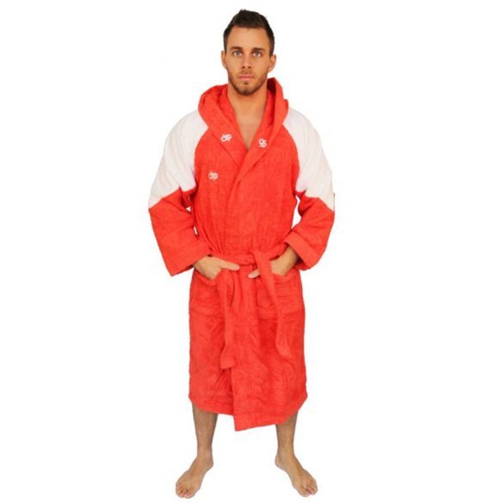 Халат махровый Diapolo Red/white для спортсменов по водным видам спорта