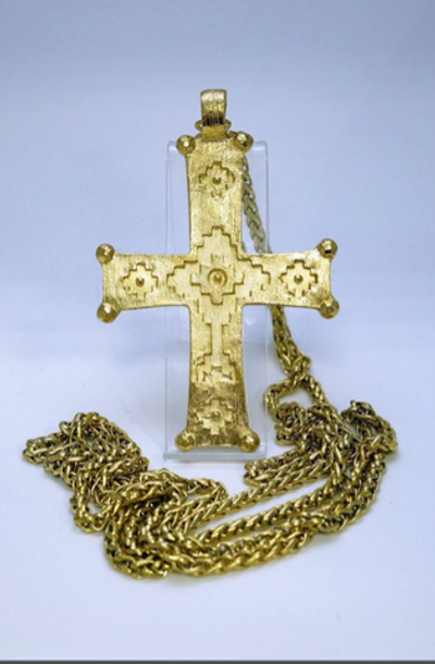 Крест священника “Скиния Бога” (золочение)