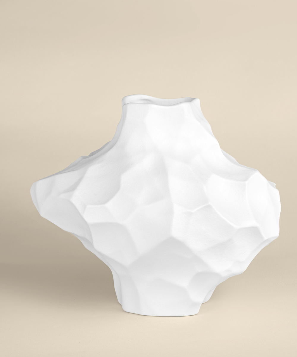 Ваза фарфоровая DUNE Белая