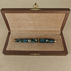 Коллекционная ручка Parker "Ромашки с васильками"-2 с ручной росписью в футляре