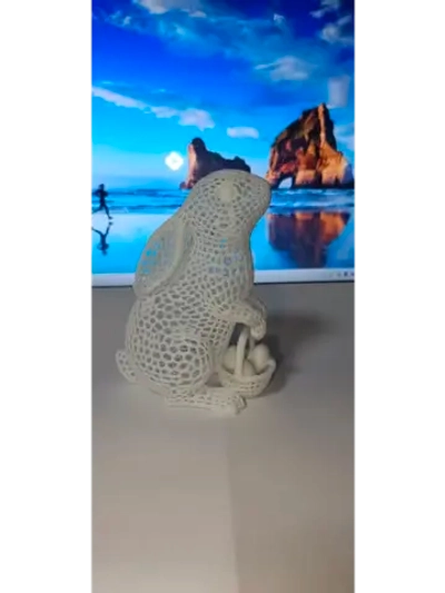 Декоративная фигурка Зайка. Белый.