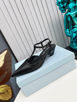 Prada Satin Slingback Pumps
