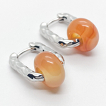 Ювелирные швензы Конго с родиевым покрытием, размер 20*15 мм, цена за пару