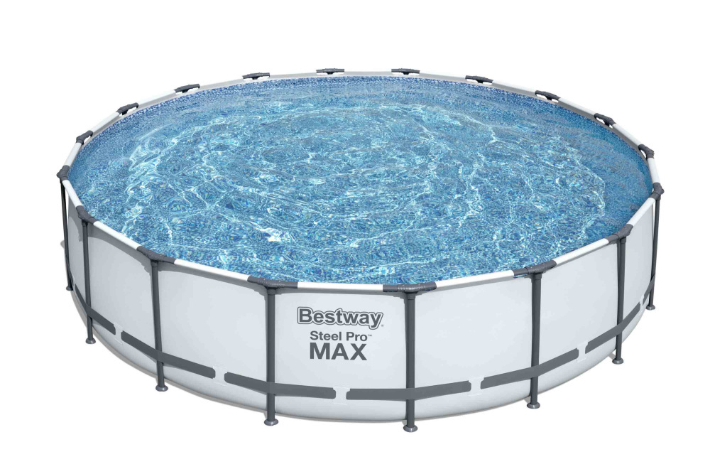 Каркасный бассейн Bestway 549х122 см + фильтр-насос 5678 л/ч, тент, лестница (56462 BW)
