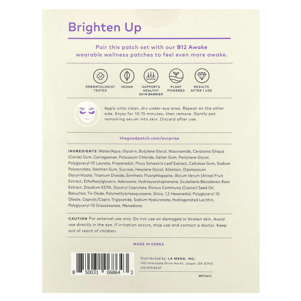 The Good Patch, Патчи для глаз, 3 набора
