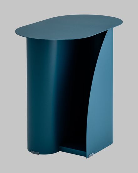 Журнальный столик Yvaine металл синий