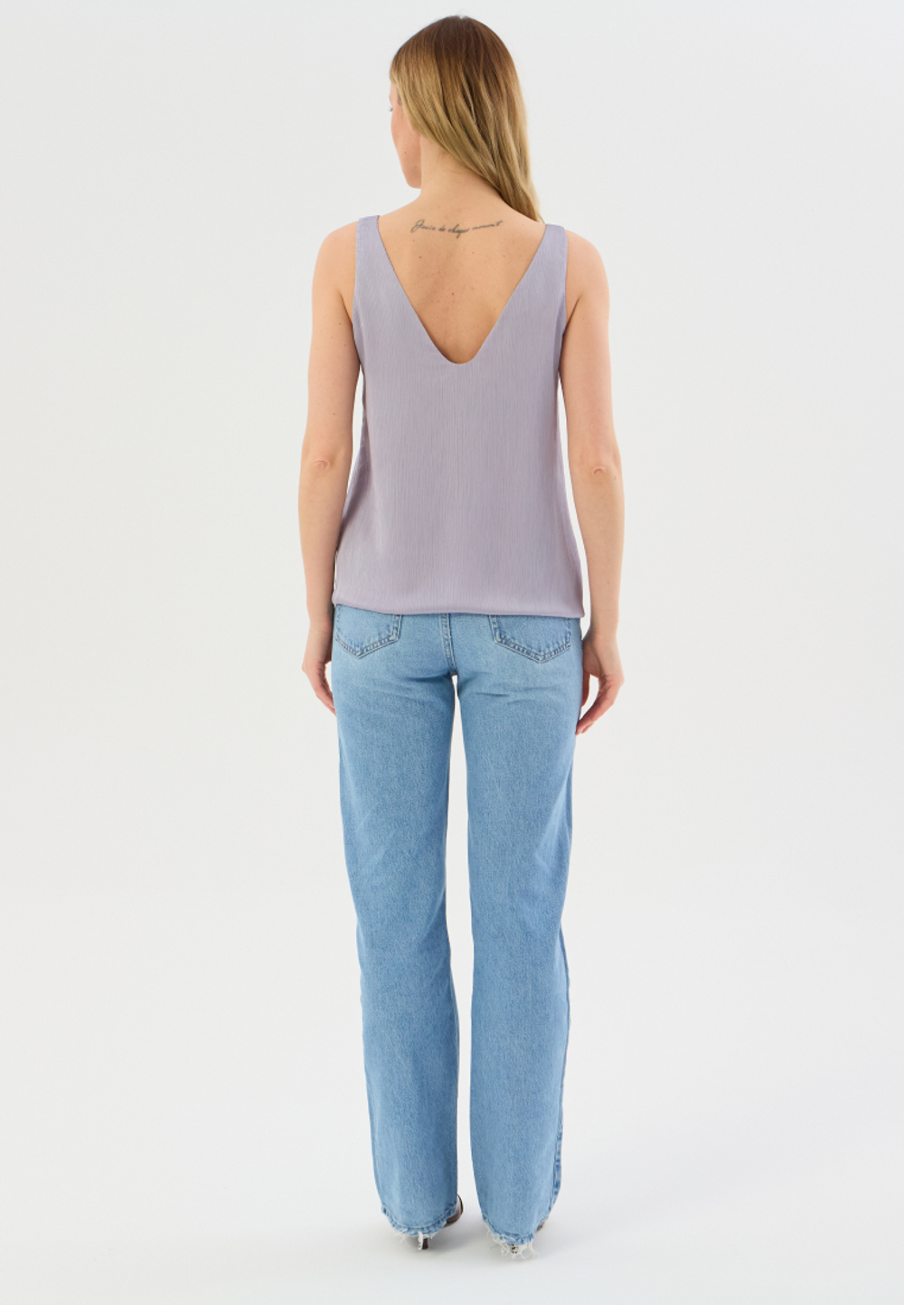 Майка-топ жатка сиреневая